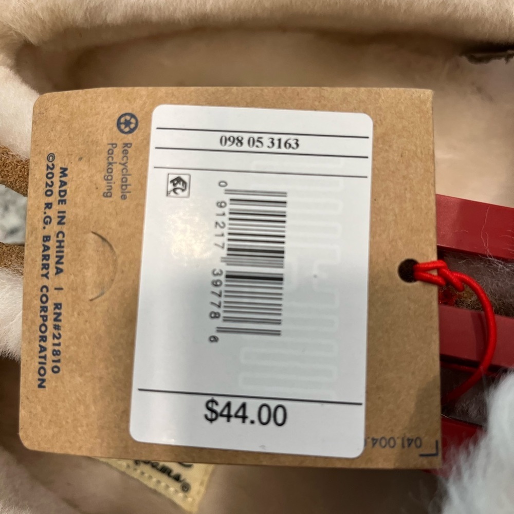 NWT Dearfoam Deluxe Slippers Genuine Sherling - Picture 5 of 5